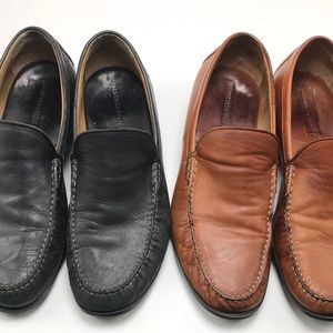 Two Pair of Johnston & Murphy Shoes.  Both Size 10 and in good Condition.